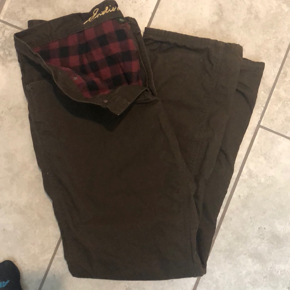 Flannel lined pants